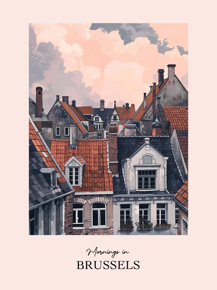 Mornings In Brussels Rooftops Morning Skyline 4