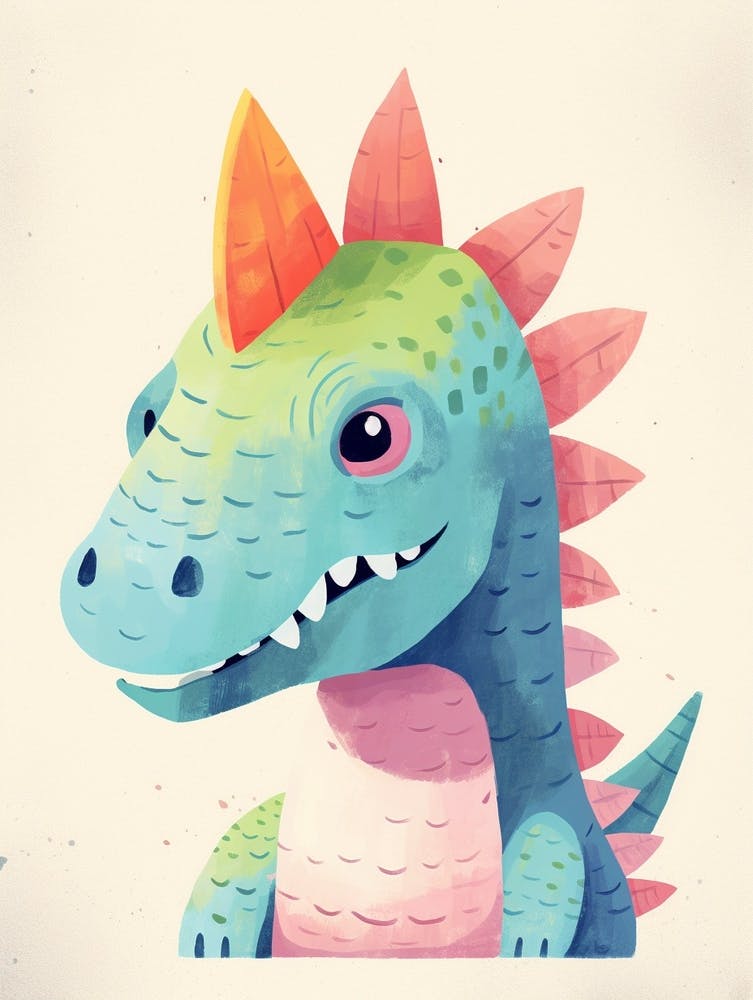 Colourful Dinosaur Einiosaurus 1