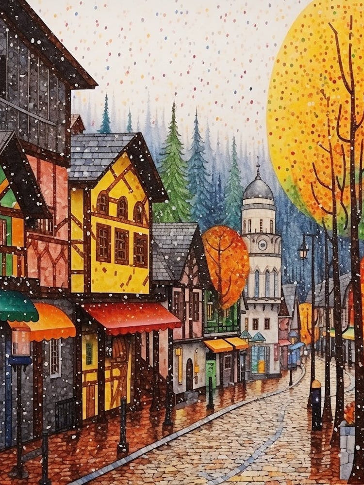 Leavenworth Washington Pointillism 13