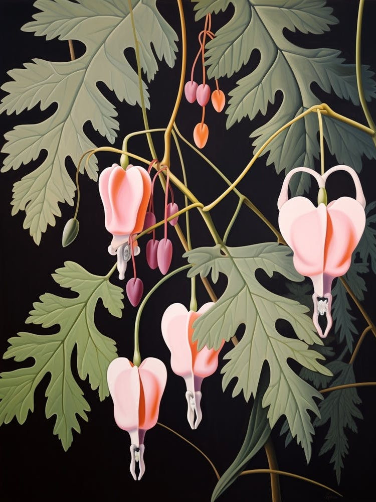 Flower Illustration Bleeding Heart Flower 2