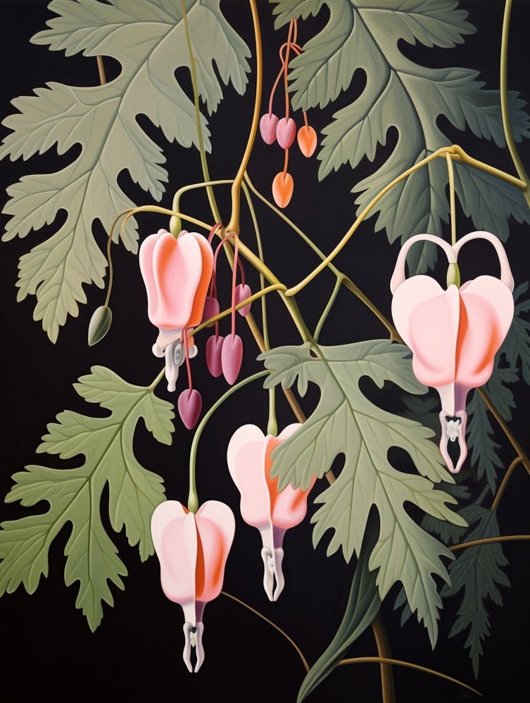 Flower Illustration Bleeding Heart Flower 2