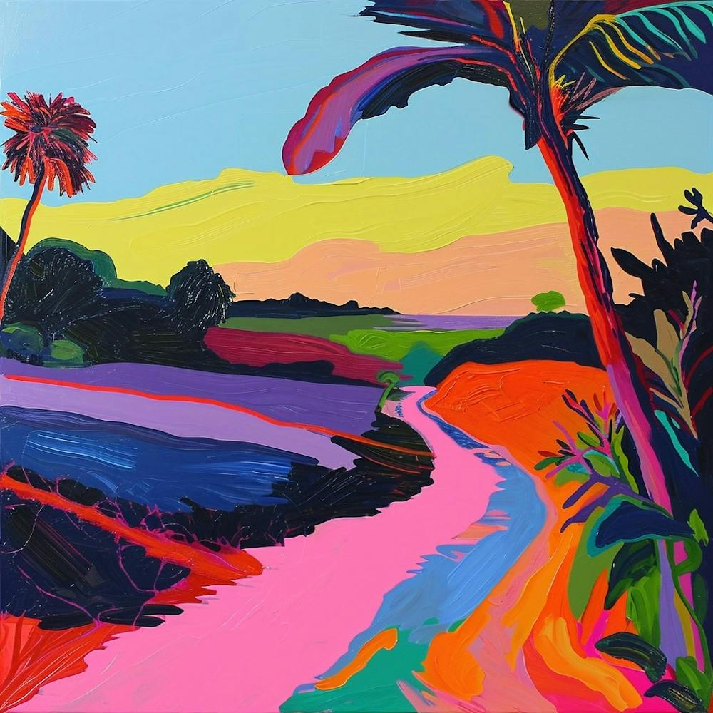 Colourful Abstract Everglades National Park Usa 3