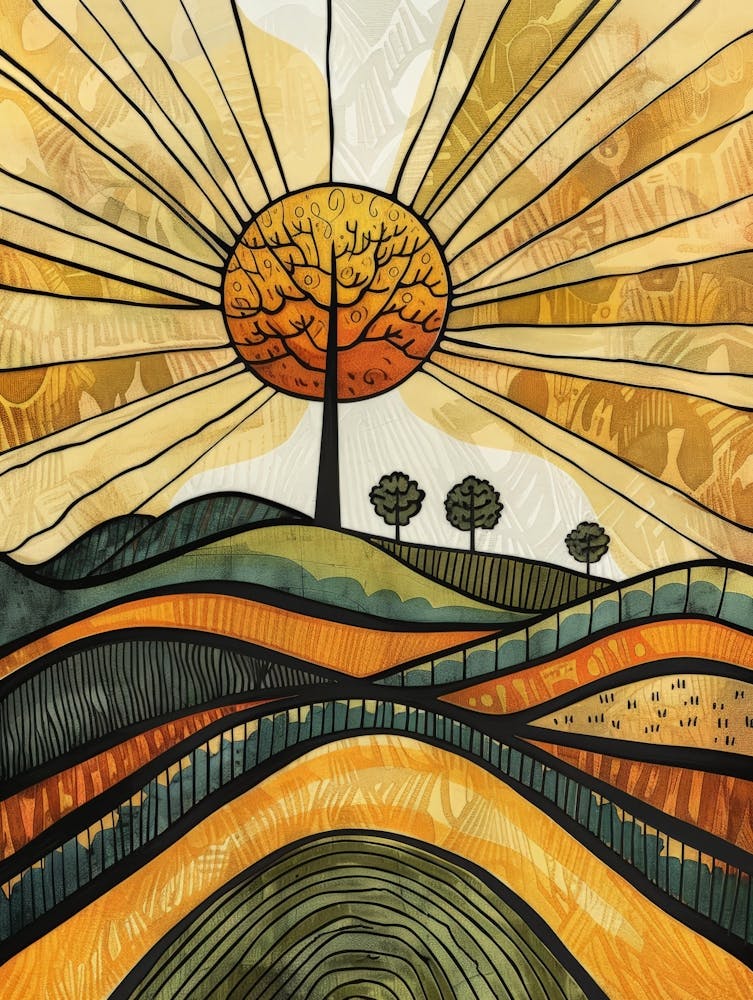 'Sunrise In The Countryside'