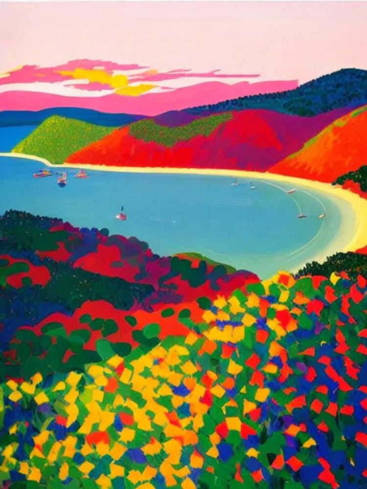 Whitsunday Islands National Park Australia Abstract Colourful