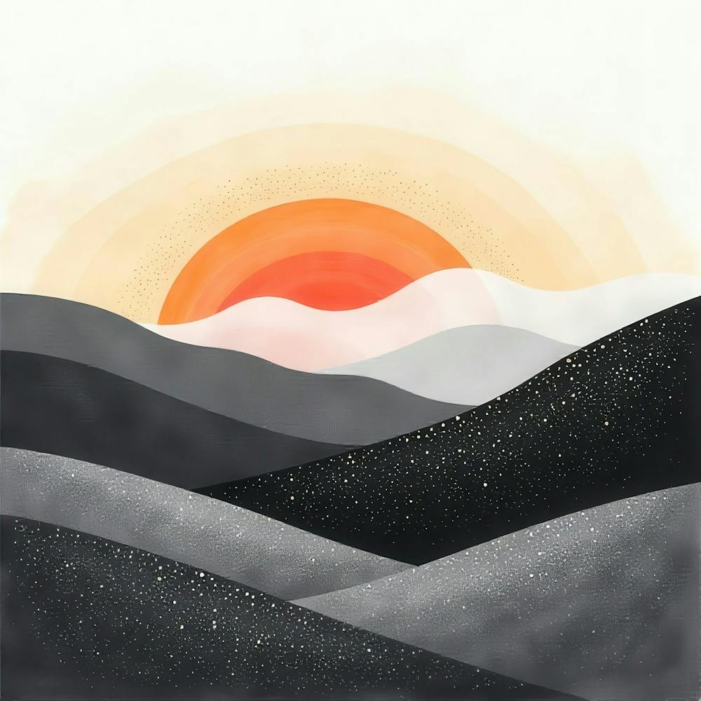 Sunset In The Mountains 72
