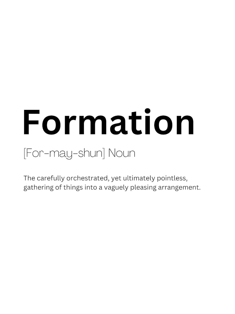 Formation Definition Meaning