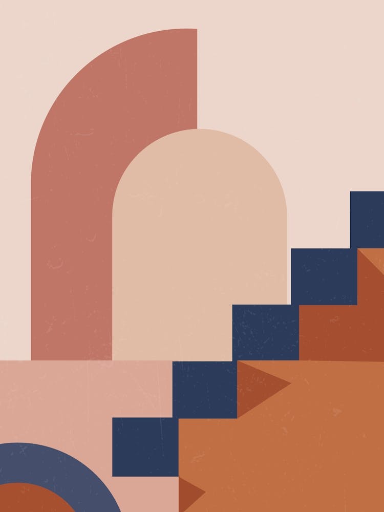 Bohemian Moroccan Staircase Print 9