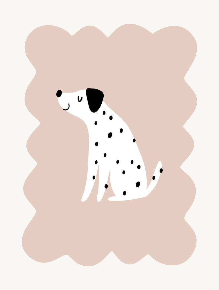 Scallop Edge Spotty Dog