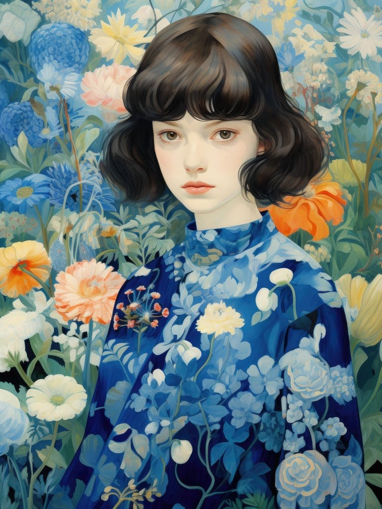 'A Girl In Flowers'