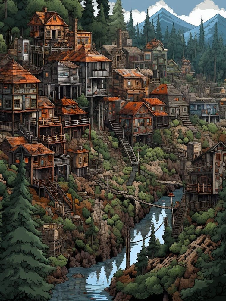 Redmond Washington Retro Pop Art 14