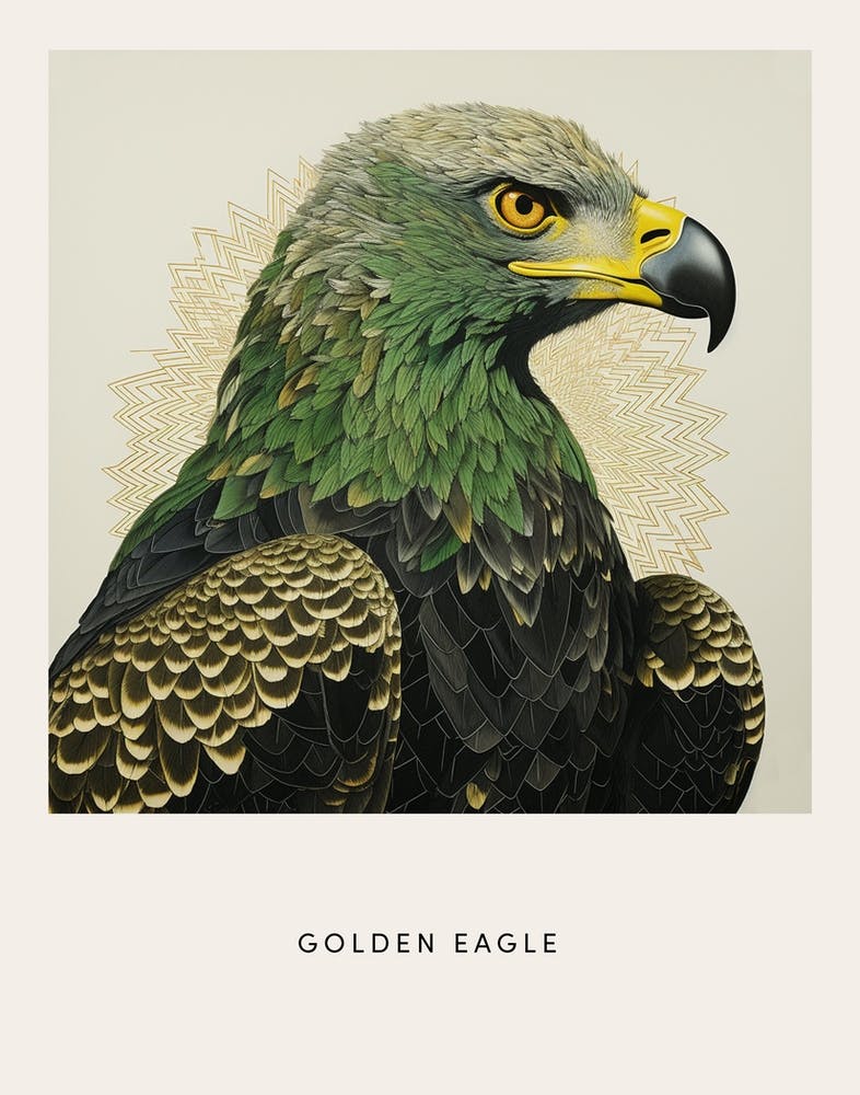 Ohara Koson inspirierte Vogelmalerei Steinadler 2 Poster
