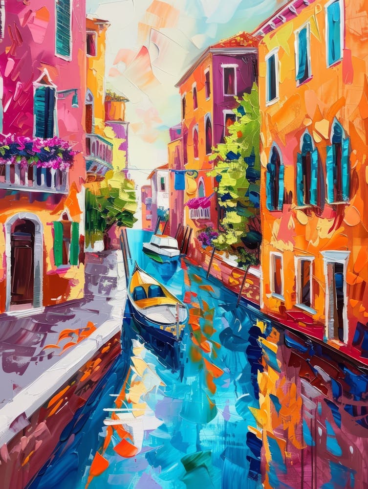 Generate Beautiful Vibrant And Modern Wall Art On Different Themes, Travel, Italy 2