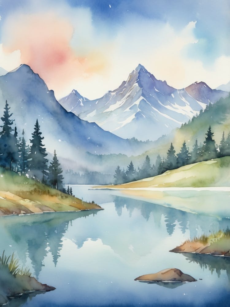 Aquarell Landschaftsmalerei 1