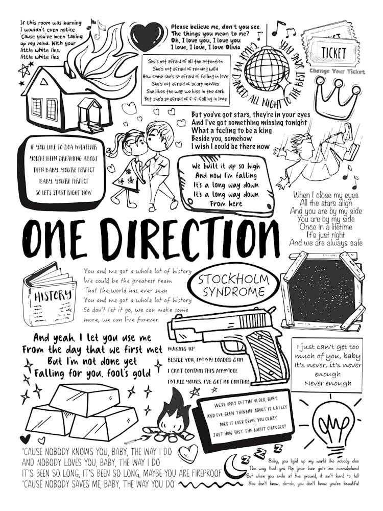 One Direction Doodle Lyrics