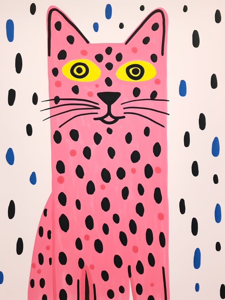 Bobcat à Pois Roses 2