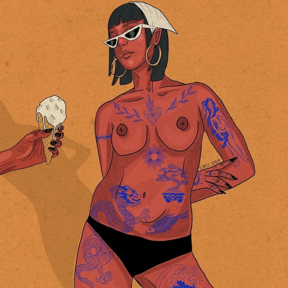 Tattooed Lady Square