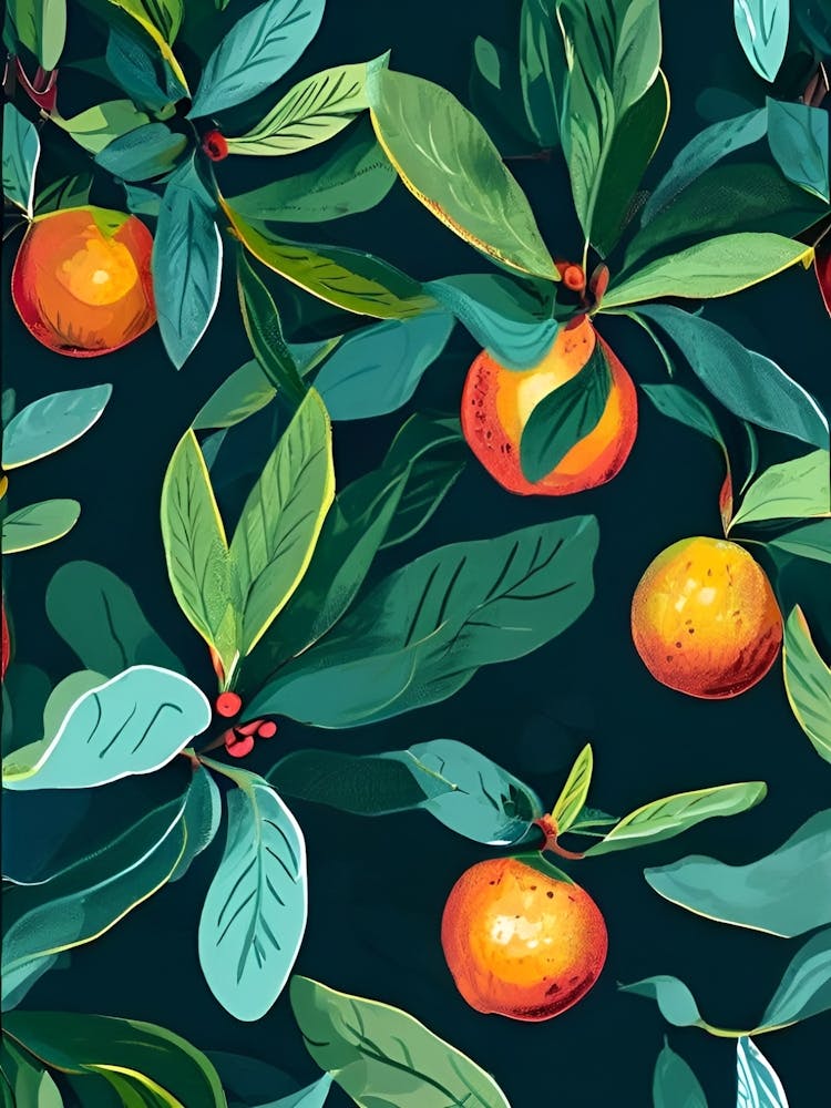 Oranges On A Branch