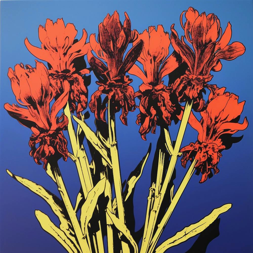 Kangaroo Paw 3 Pop Art Illustration Square