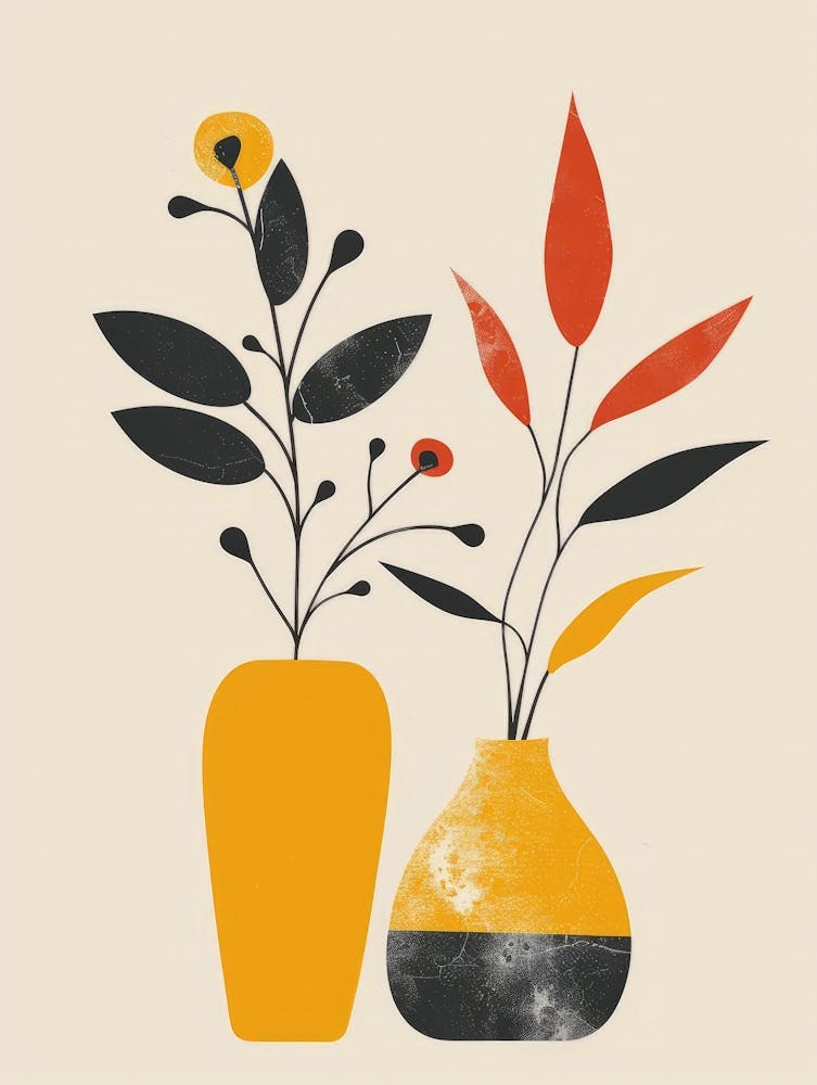 Two Vases With Flowers 7