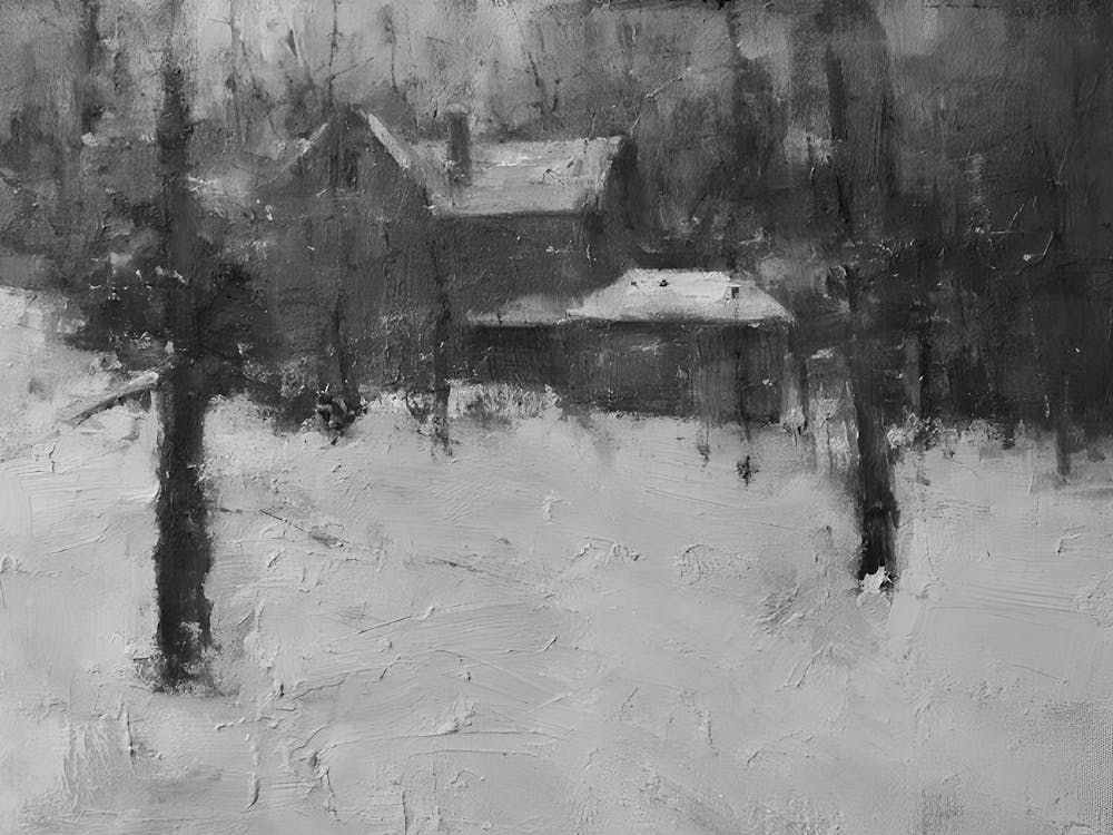 House In The Snow 1
