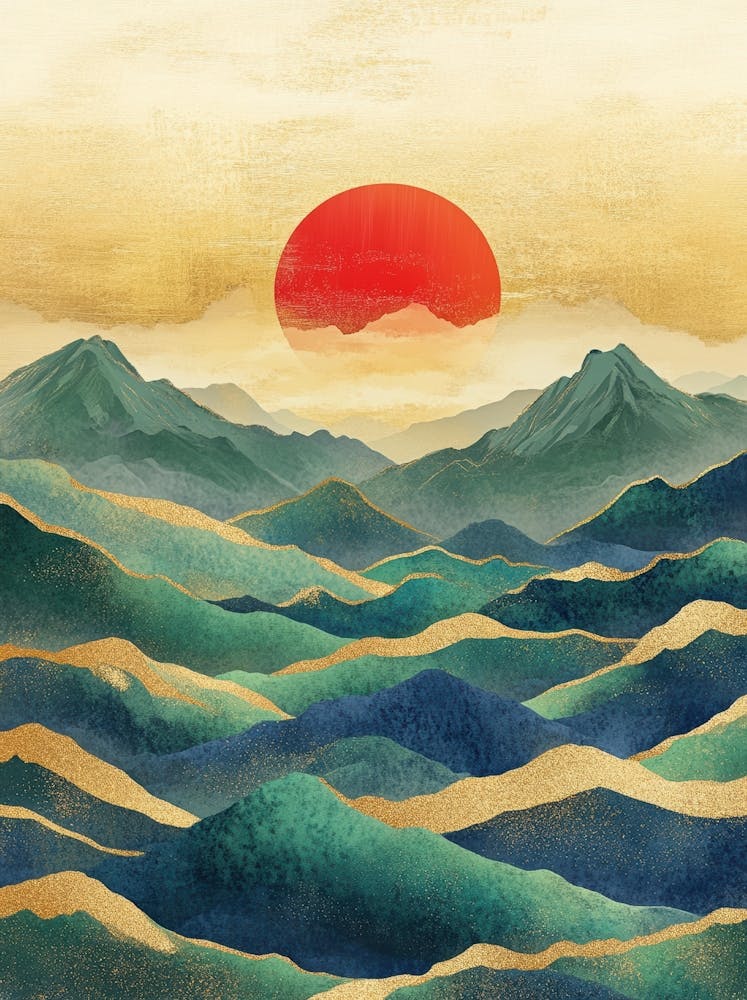 Sunset Over The Mountains 10