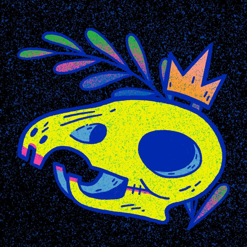 Chromadepth Rat Skull