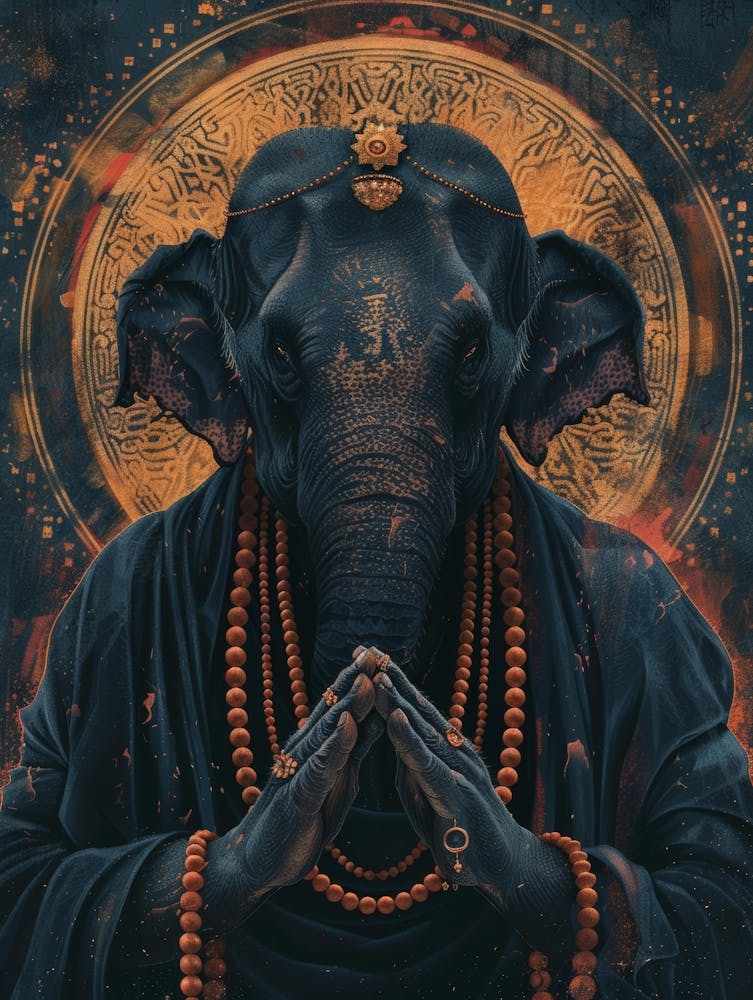 Elephant Meditating
