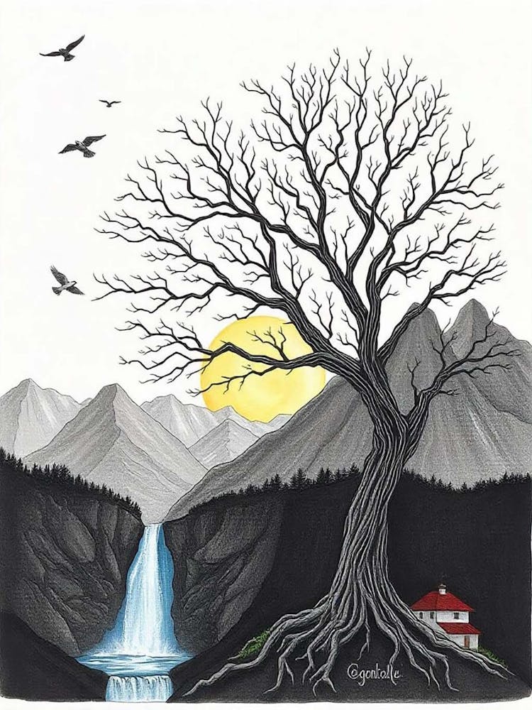 Art Prints Of Scenery Scene Arts (4)