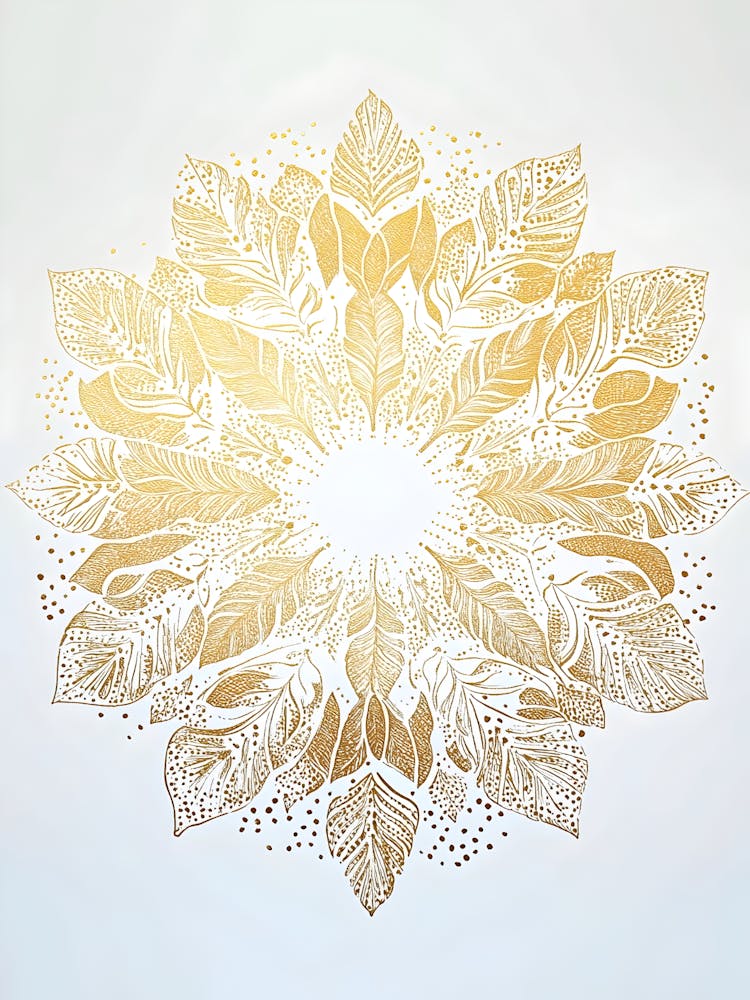 Gold Leaf Mandala