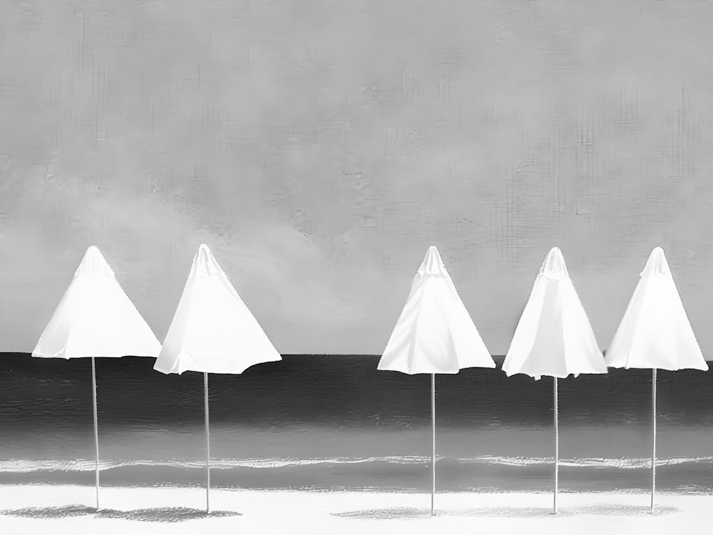 Umbrellas On The Beach 1