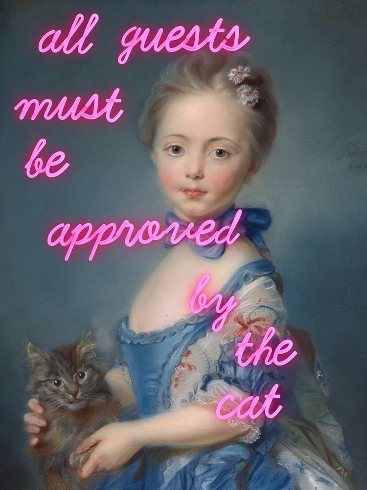 All guests must be approved by the cat