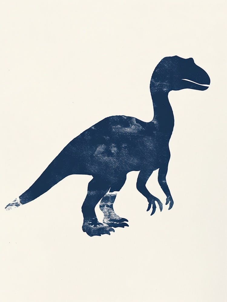 Navy Dinosaur Silhouette 4