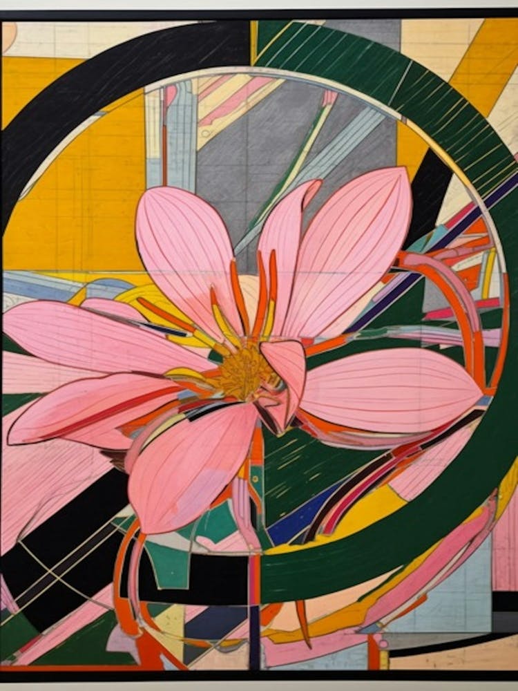 Lotus Flower Still Life  2 Abstract Expressionist