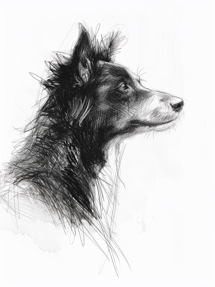 Miniature American Shepherd Dog Charcoal Line 2