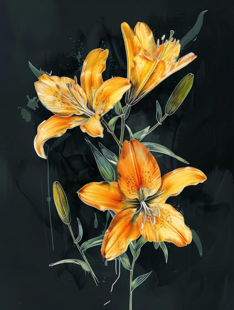 Lily Painting 5