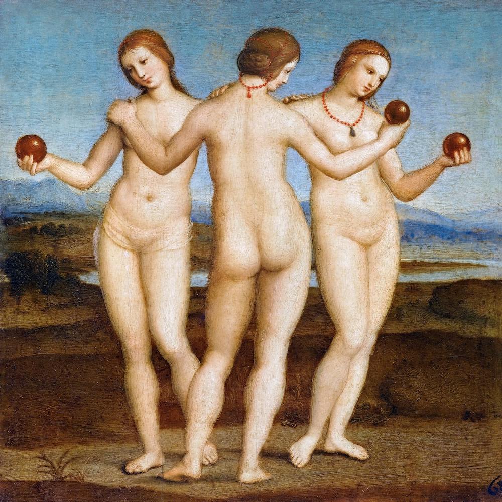 Three Graces, Raphael