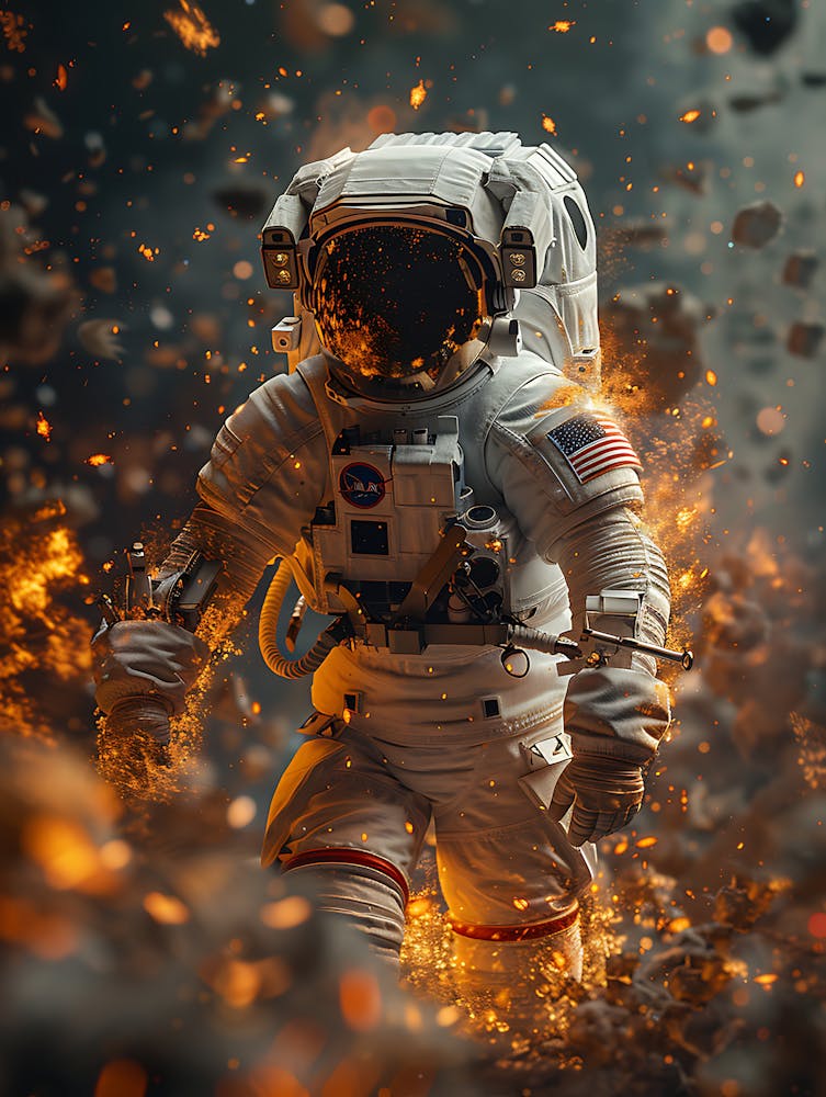 Fantasy Whimsical Astronaut 3