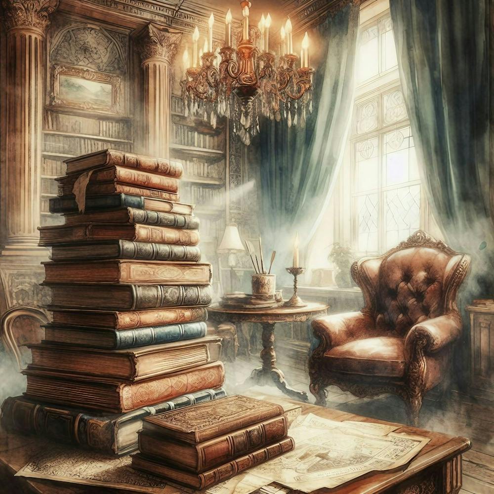 Old Books In The Library