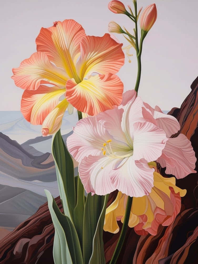 Amaryllis 1 Flower Painting