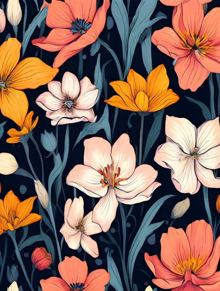 Floral Seamless Pattern 6