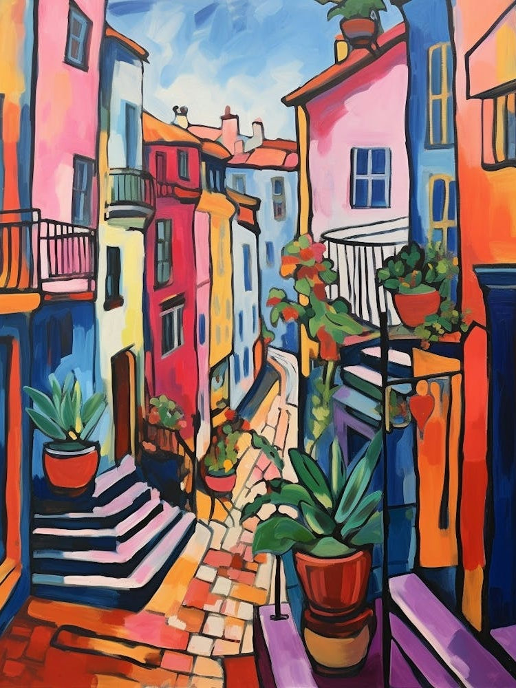 Porto Portugal 2 Fauvist Painting