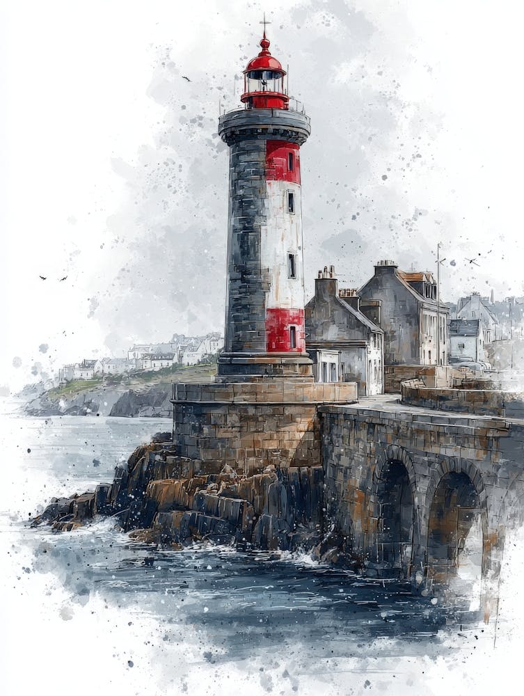 Aihrgdesign Isolated Watercolor Painting Of European Lighthou E674d3e1 Aed6 4708 A7c8 Bd9d964a674d 0