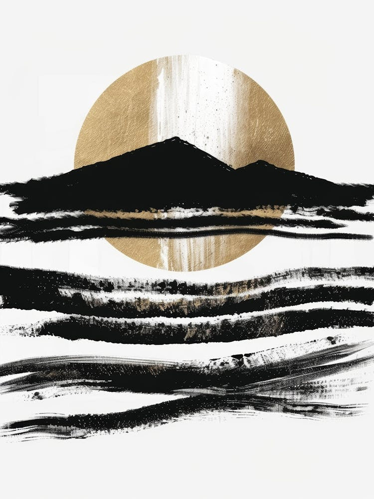 Black And Gold Canvas Print 53