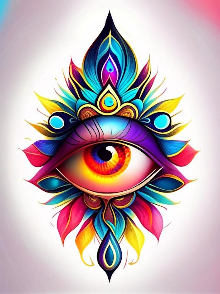 The Ajna Chakra, Symbol, Third Eye Tattoo 4