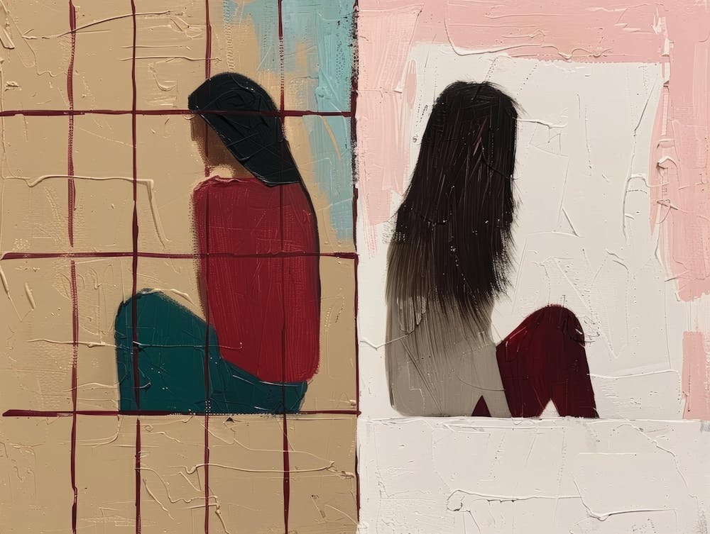 Two Women Sitting 2