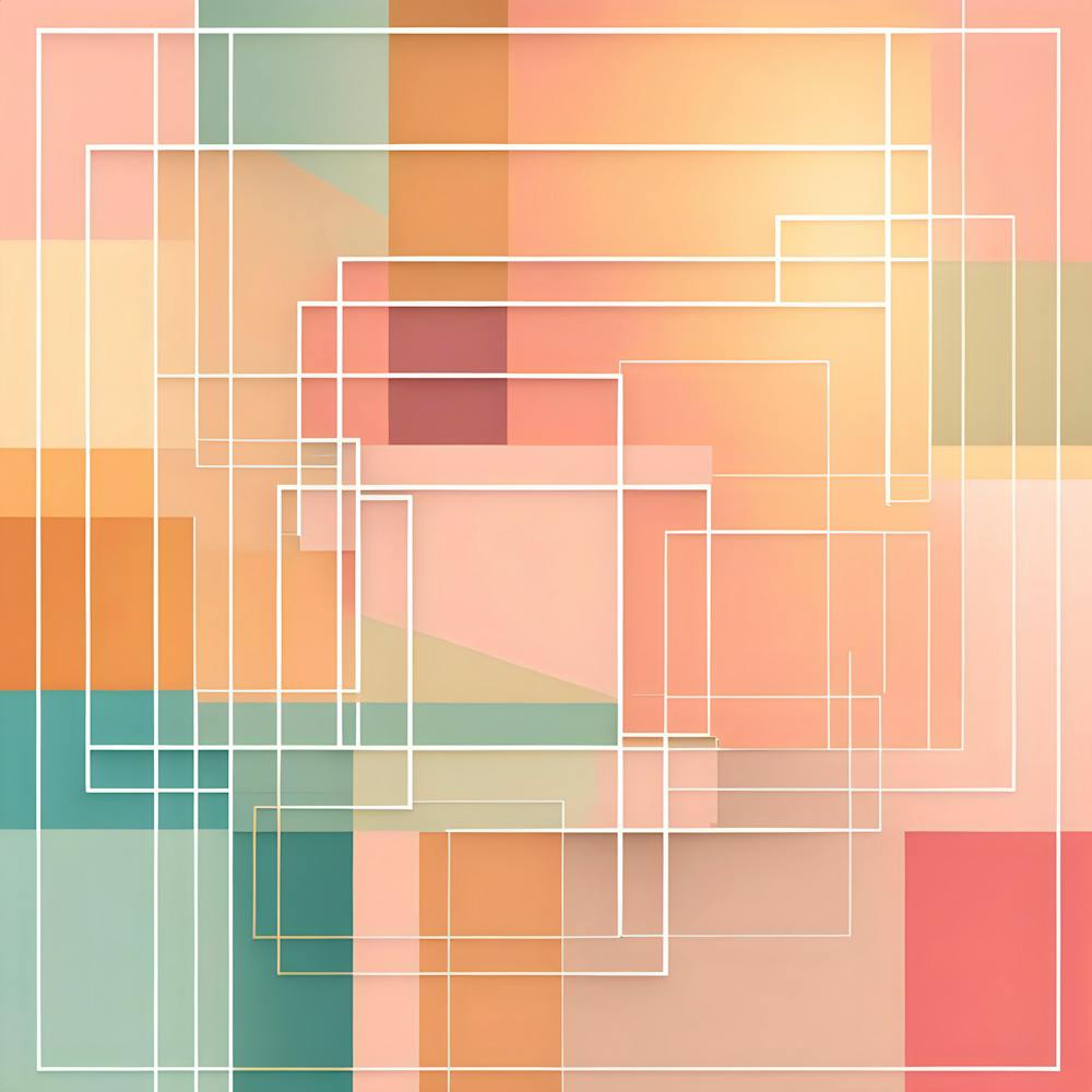 Abstract Square Geometric Background