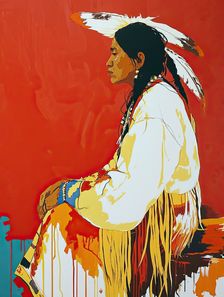 Shoshone Simplicity In Abstract Art ! Native American Art