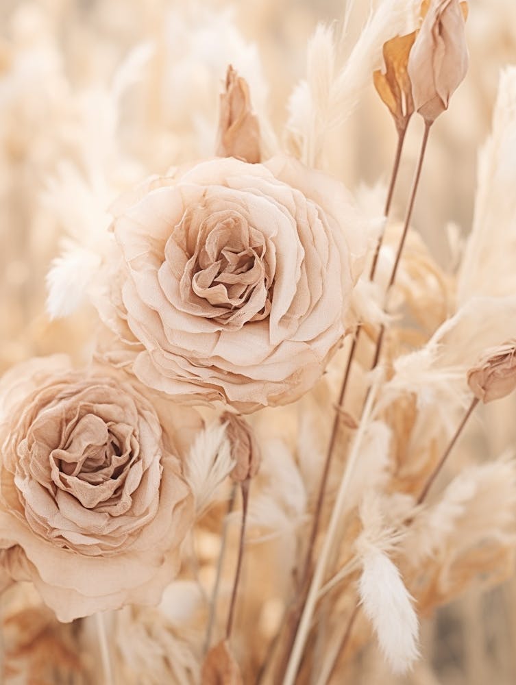 Boho Dried Flowers Rose 1