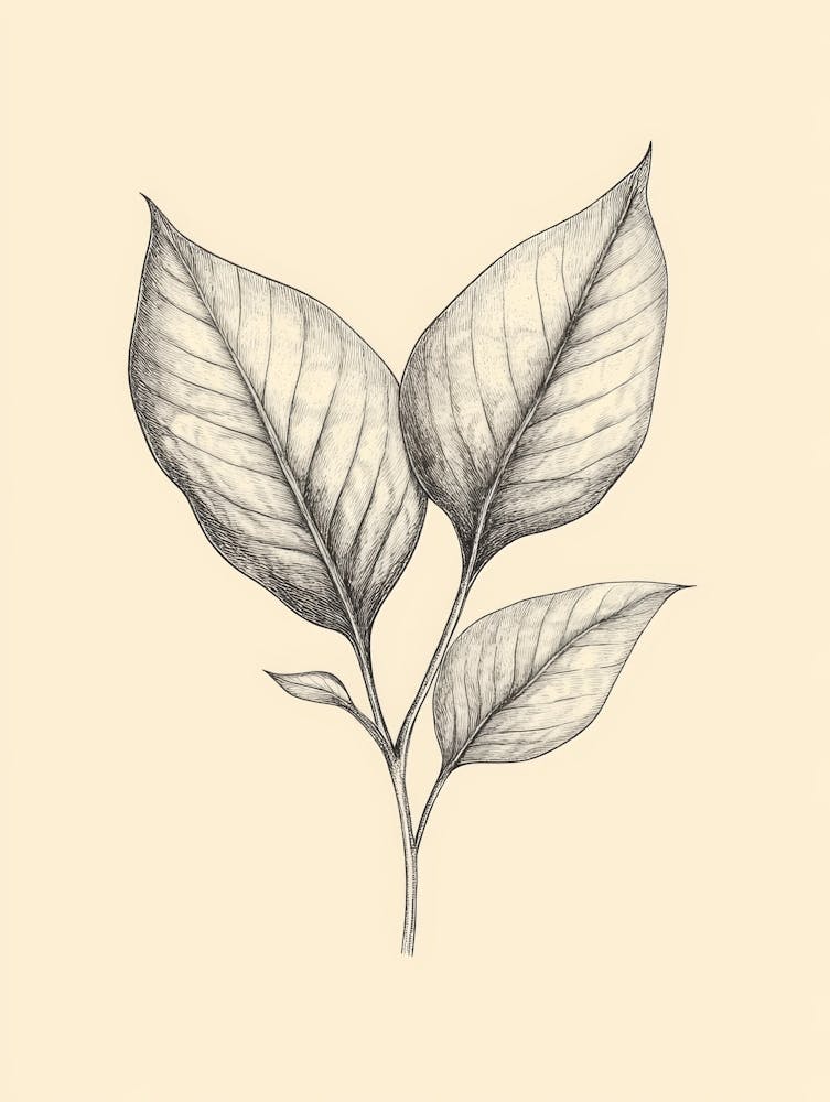 Two Leaves On A Branch