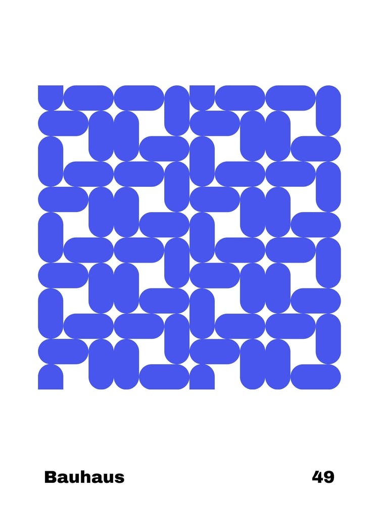 Geometric Bauhaus Poster 49